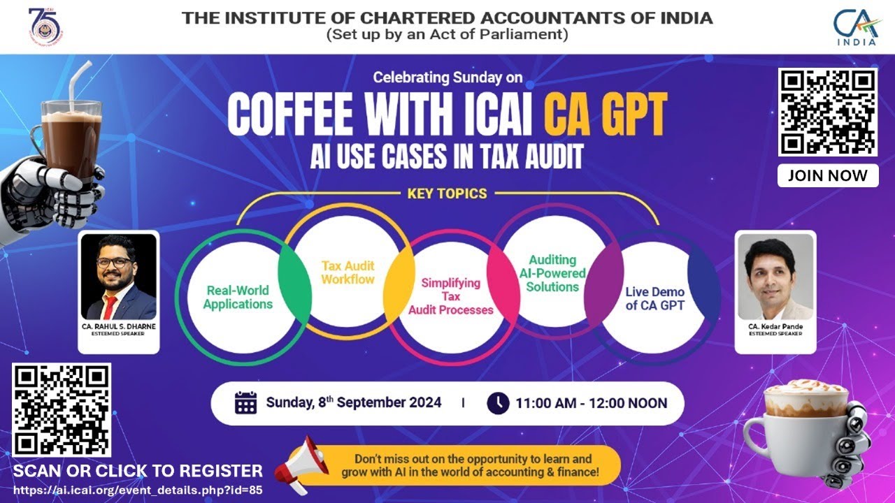 COFFEE WITH ICAI CA GPT : AI use cases in tax audit