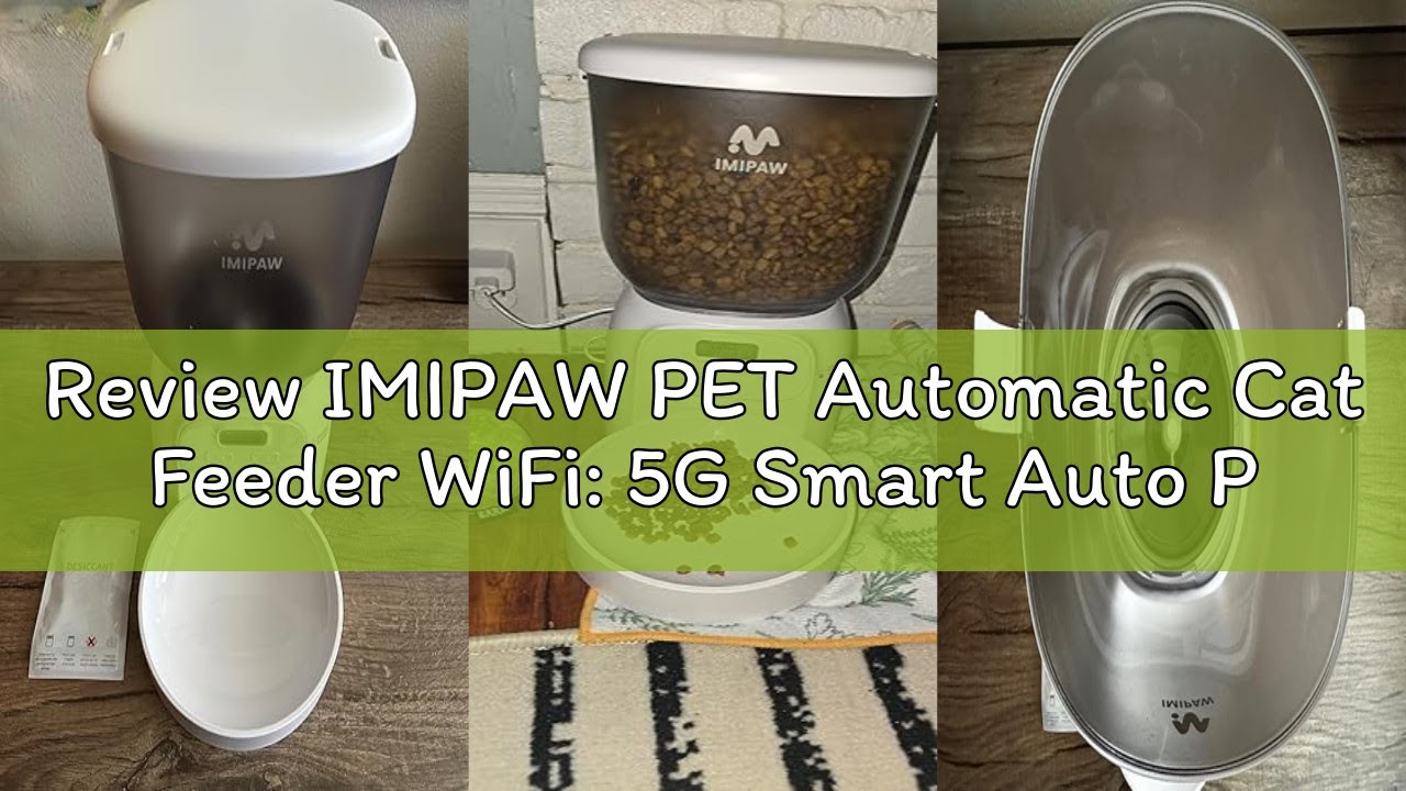 Review IMIPAW PET Automatic Cat Feeder WiFi: 5G Smart Auto Pet Feeder with App Remote Control- Timed