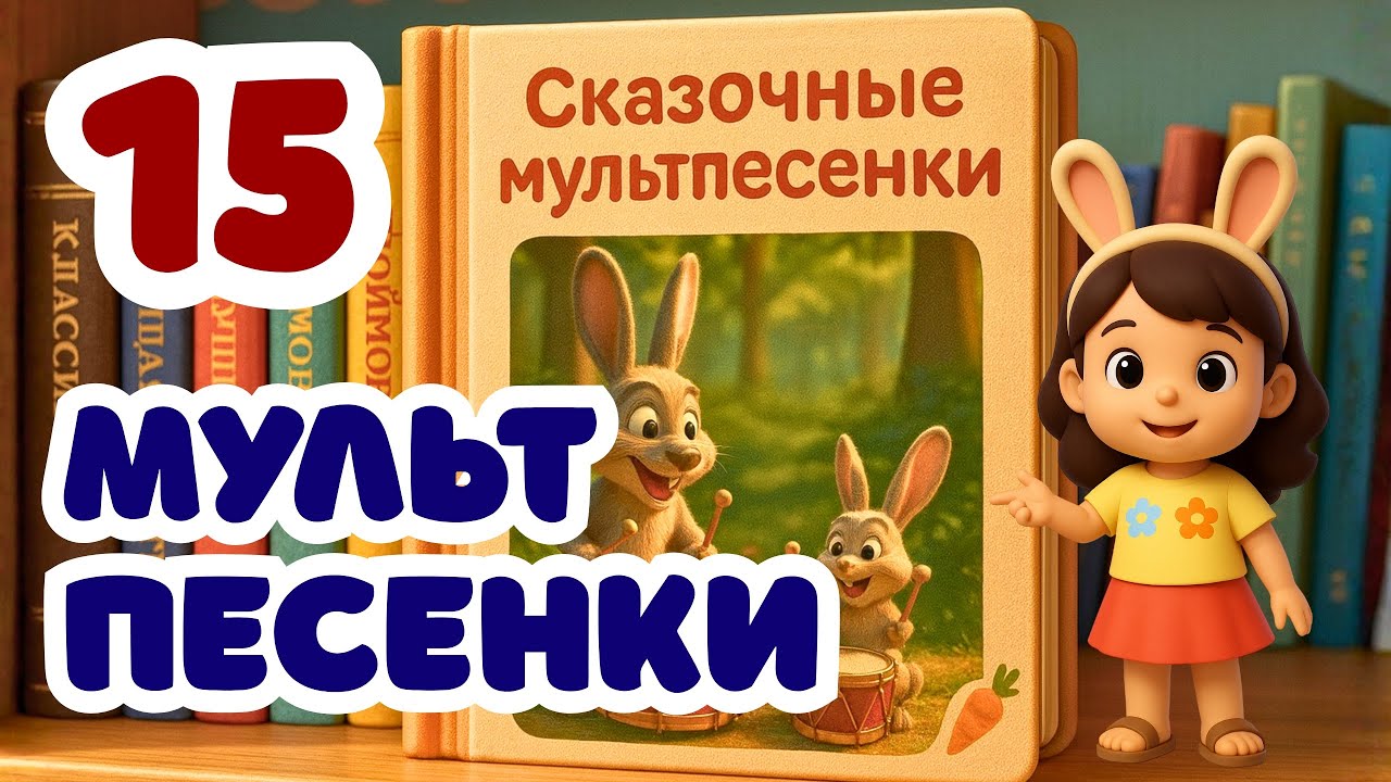 15 сказочных мультпесенок | Сборник | Зайка Оля и Ушастики 🐰