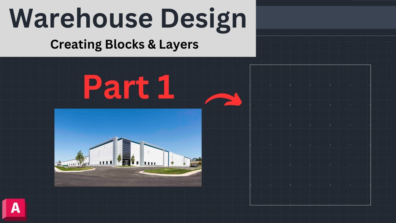 Проектирование склада AutoCAD (часть 1) — Создание блоков и слоёв