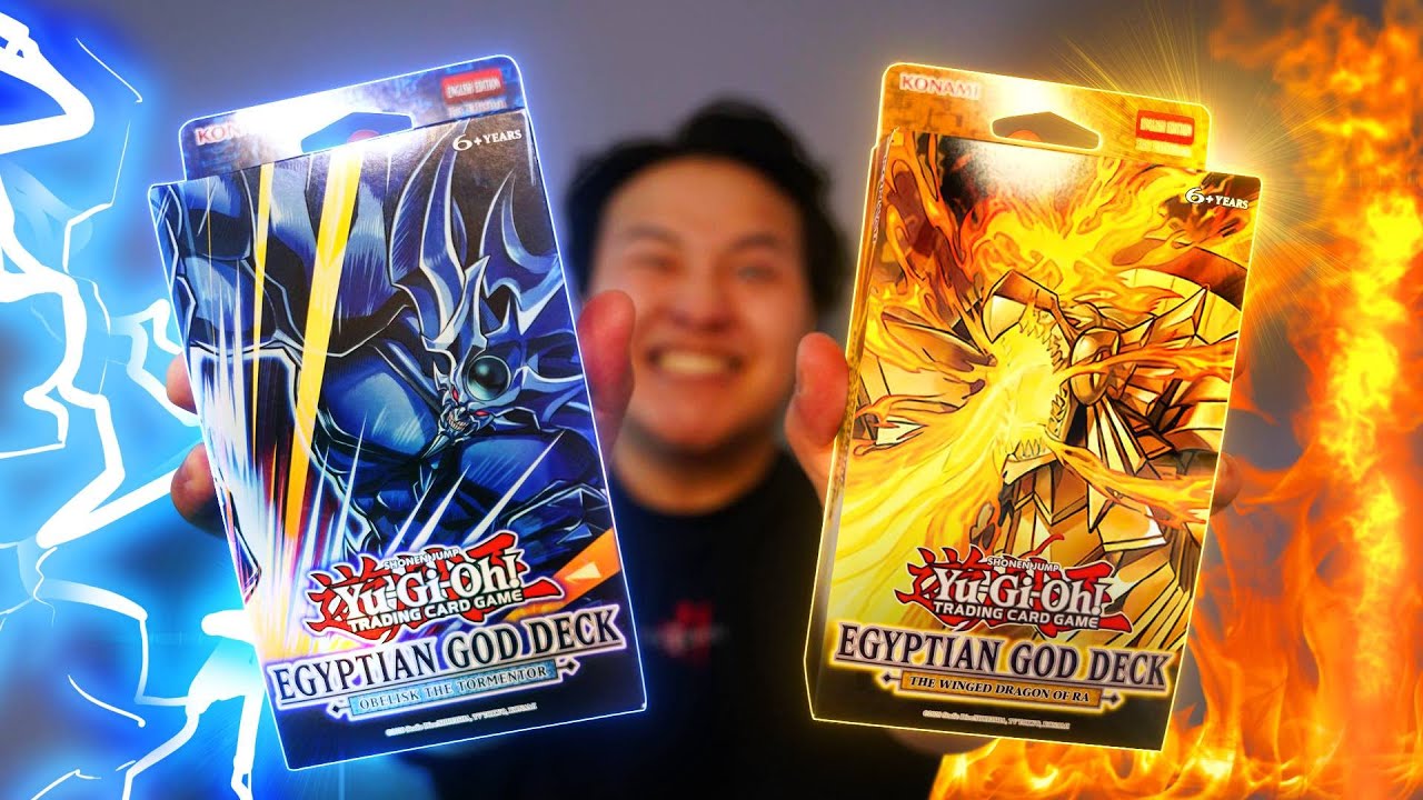 YU-GI-OH! BATTLE OF THE GODS DUEL! OBELISK vs SLIFER vs RA Deck!