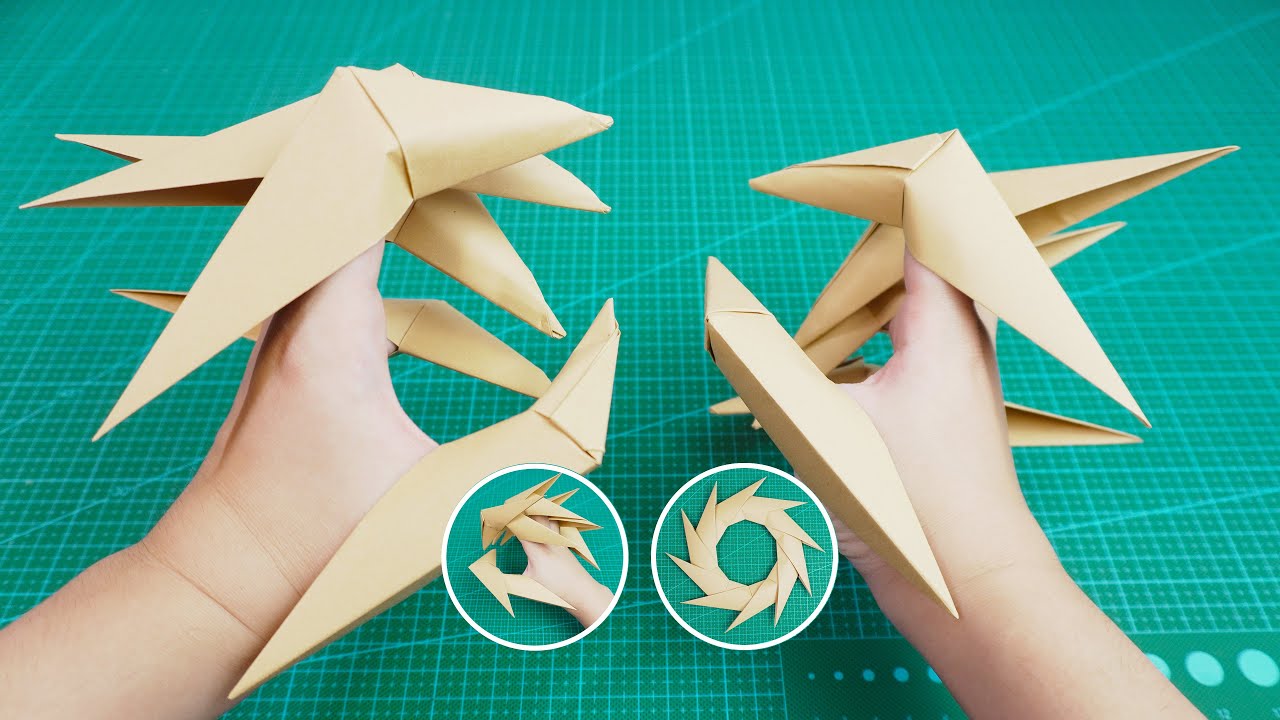 【Daoche】Origami - Claws | 童年的自製玩具，簡單的摺紙爪子玩出3種玩法！