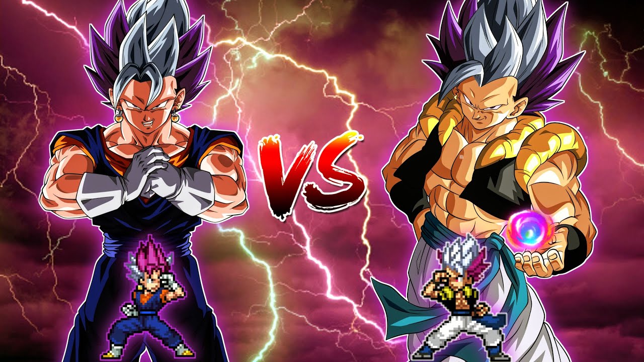 Vegito Ultra Ego Instinct OP(New) VS Gogeta Ultra Ego Instinct OP in Jump Force Mugen