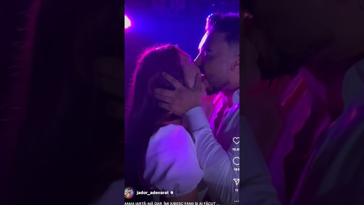 😵Video - Sărut pasional &icirc;ntre Jador și o fana , la concertul său #jador #shorts 🤭