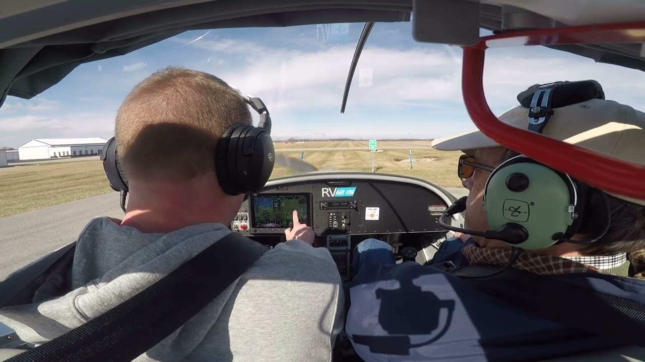 Jim's [bumpy] first flight in N359DF