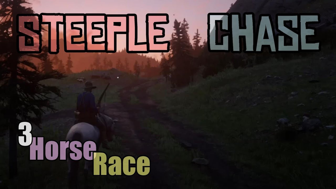 NIGHT TIME STEEPLE CHASE  Featuring: Andalusian vs Dutch Warmblood vs American Standardbred : RDR2