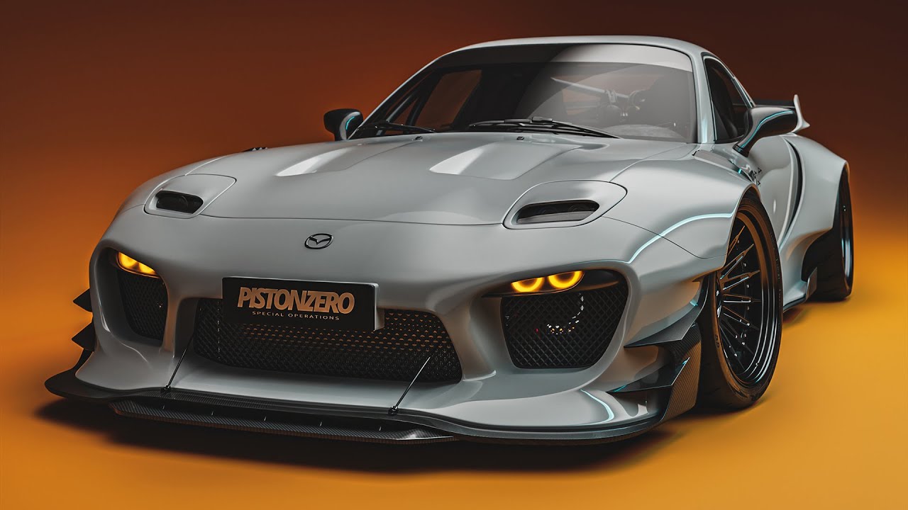 Pistonzero's Mazda RX7 FD3S Nardo Grey Widebody - 360&deg; Turntable