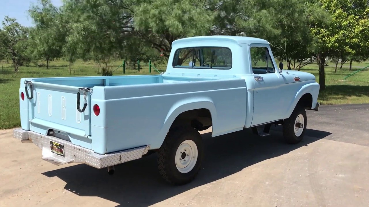 1964 Ford F-100 4x4 Pick-Up 292 V8 Clean 38K Miles 64-4722C