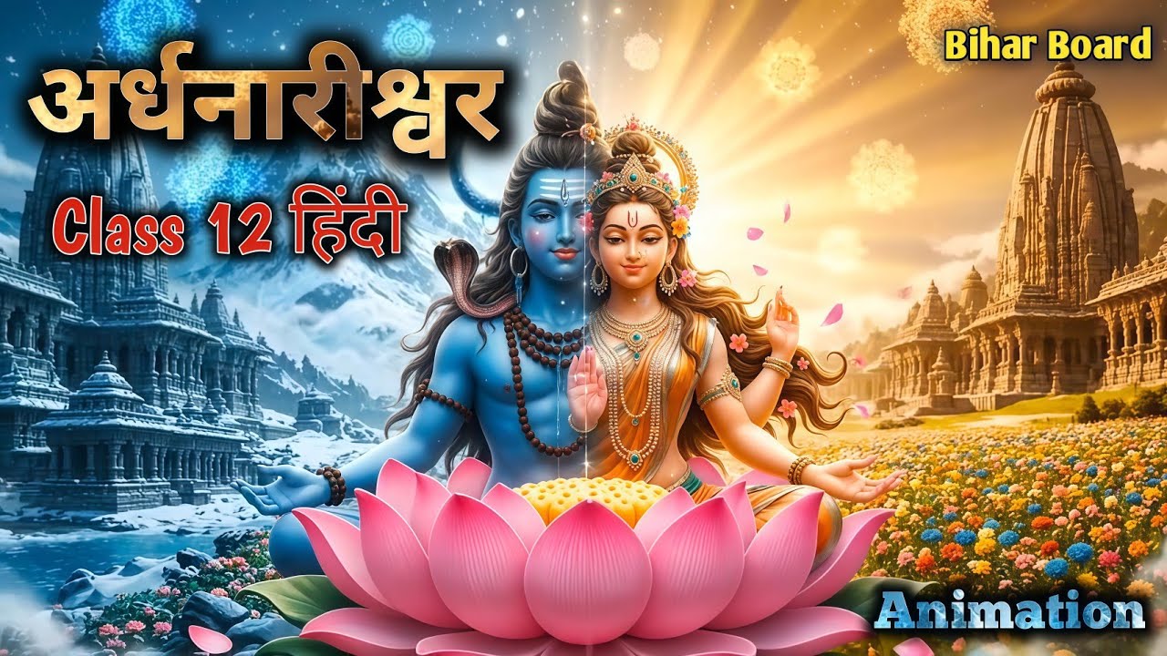 अर्धनारीश्वर | Ardhnarishwar class 12 hindi bihar board | Animation | Explain