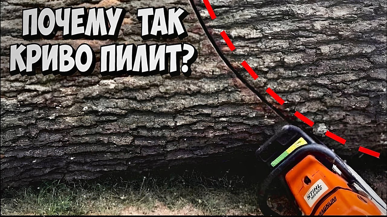 ВСЕ ПИЛИ КРИВО ПИЛЯ ОТ ЭТОГО! Ремонт пильной шины и цепи бензопилы