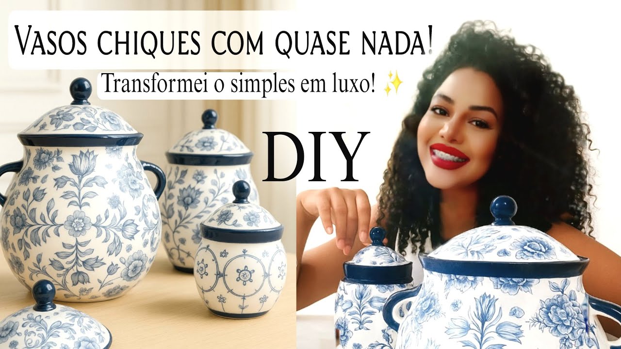 Transformei Lixo em Luxo! DIY com Pote de Creme, Panela Velha e Bexiga 😱✨Decoração Criativa e Chique
