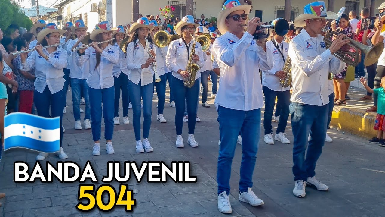 BANDA JUVENIL 504 Honduras 🇭🇳 Desfile del Correo SAN JUAN OPICO 2022