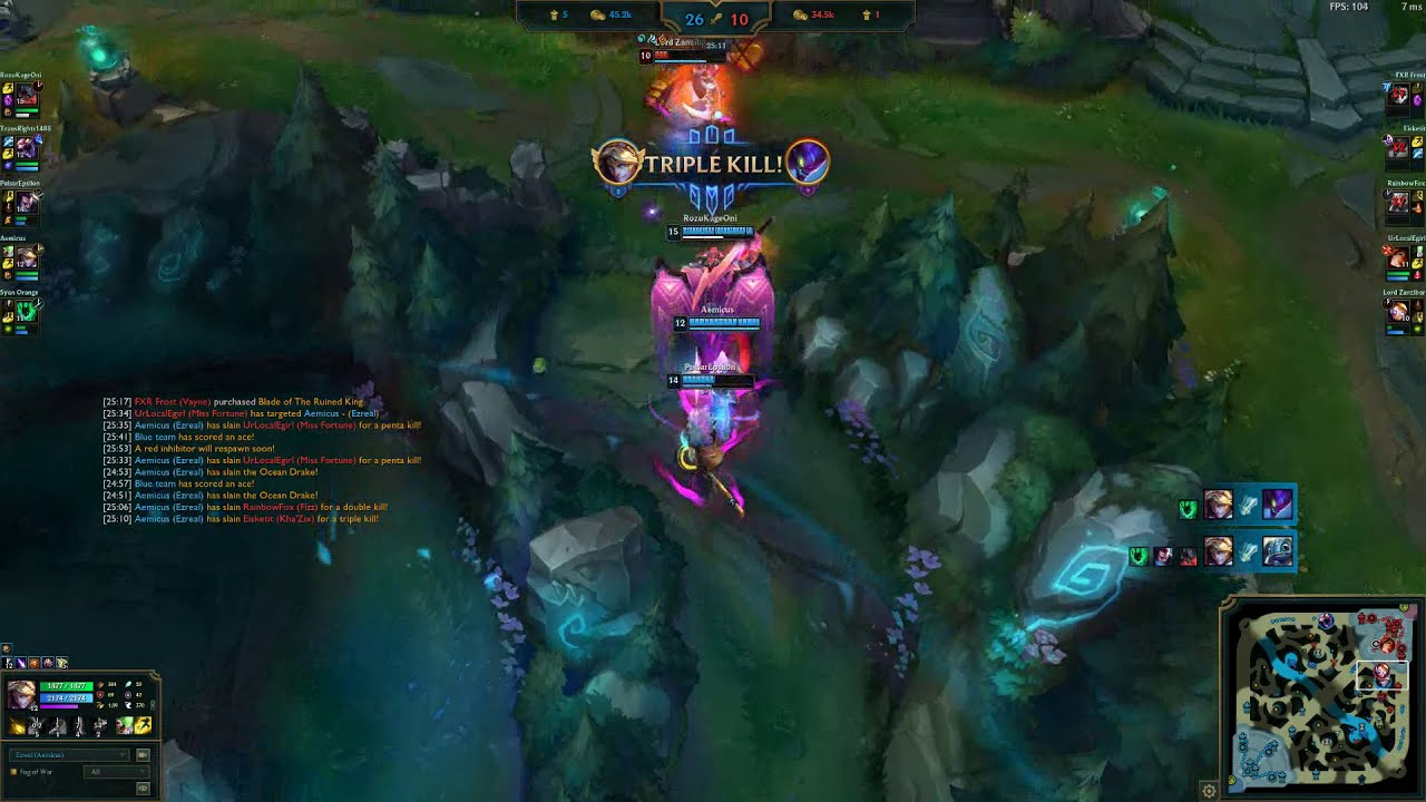 First Season 11 Pentakill on Ezreal