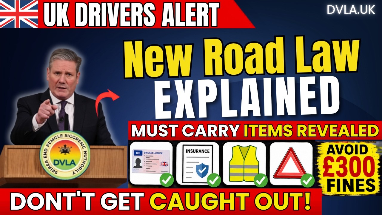 UK Drivers Alert New Road Law Explained Must Carry Items Revealed Avoid &pound;300 Fines
