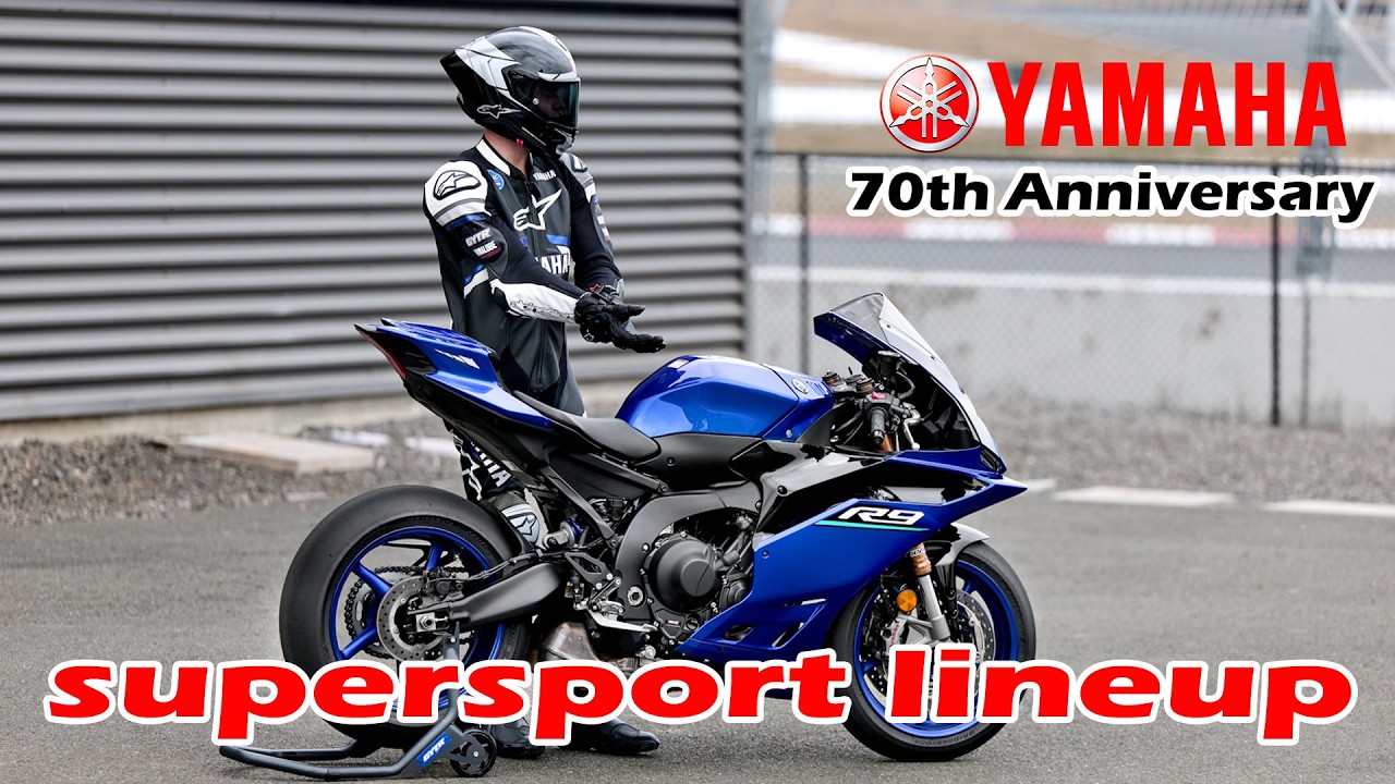 Yamaha 70th Anniversary Supersport: линейка R9, R7, R3 R125 всех цветов