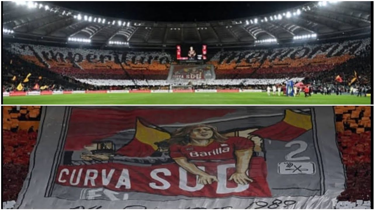 LA CURVA SUD & ANTONIO DE FALCHI | COREOGRAFIA DELLA CURVA SUD ROMA IN CASA CONTRO MILAN ,25/01/2026