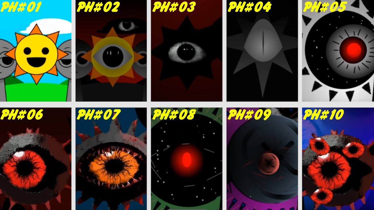 Sprunki  - Incredibox | All Mr. Sun in period 1 to 20 SPRUNKI | Pixel_sprunki