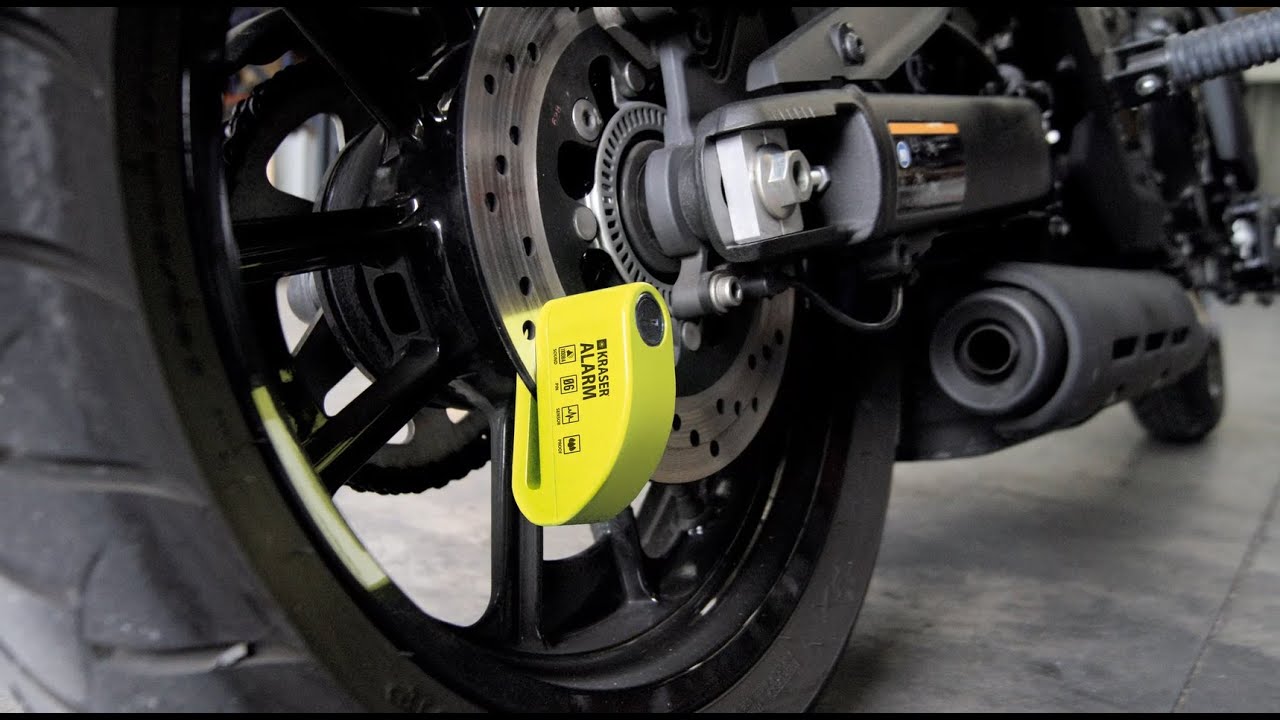 KRASER WA6Y Anti-Diebstahl-Vorhängeschloss Motorrad Roller Fahrrad Scheibenalarm