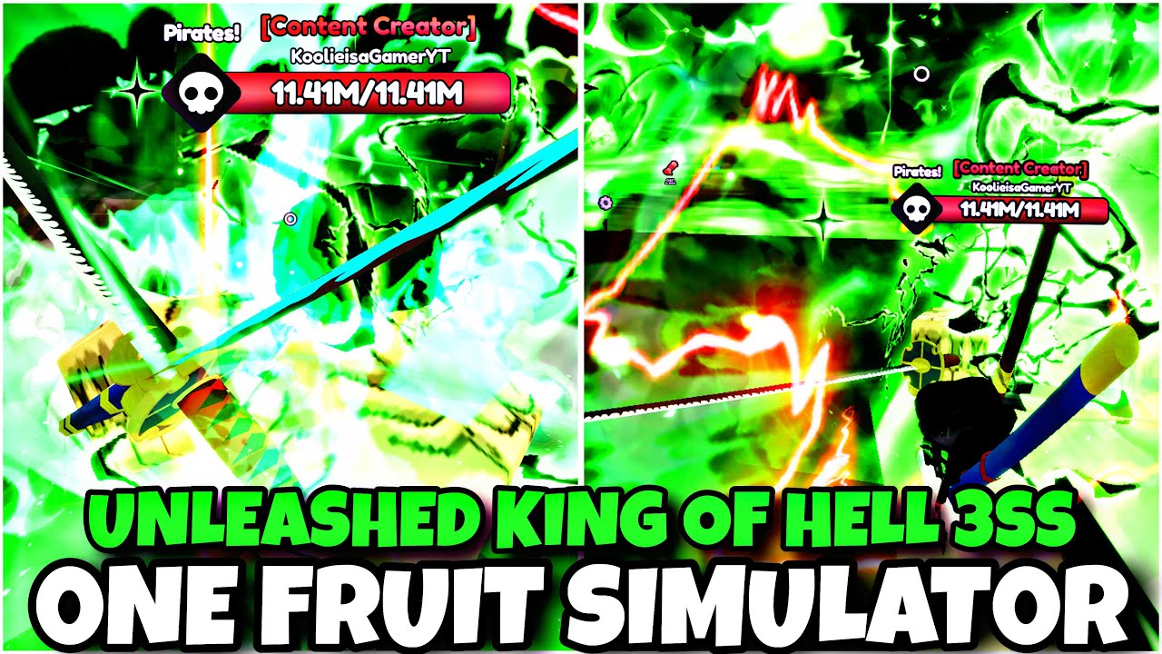 Руководство и демонстрация UNLEASHED 3SS KING OF HELL | One Fruit Simulator