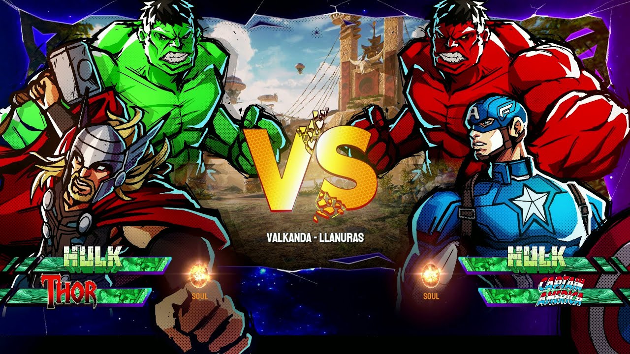 Hulk Vs Hulk rojo - Marvel vs. Capcom Infinite Beyond