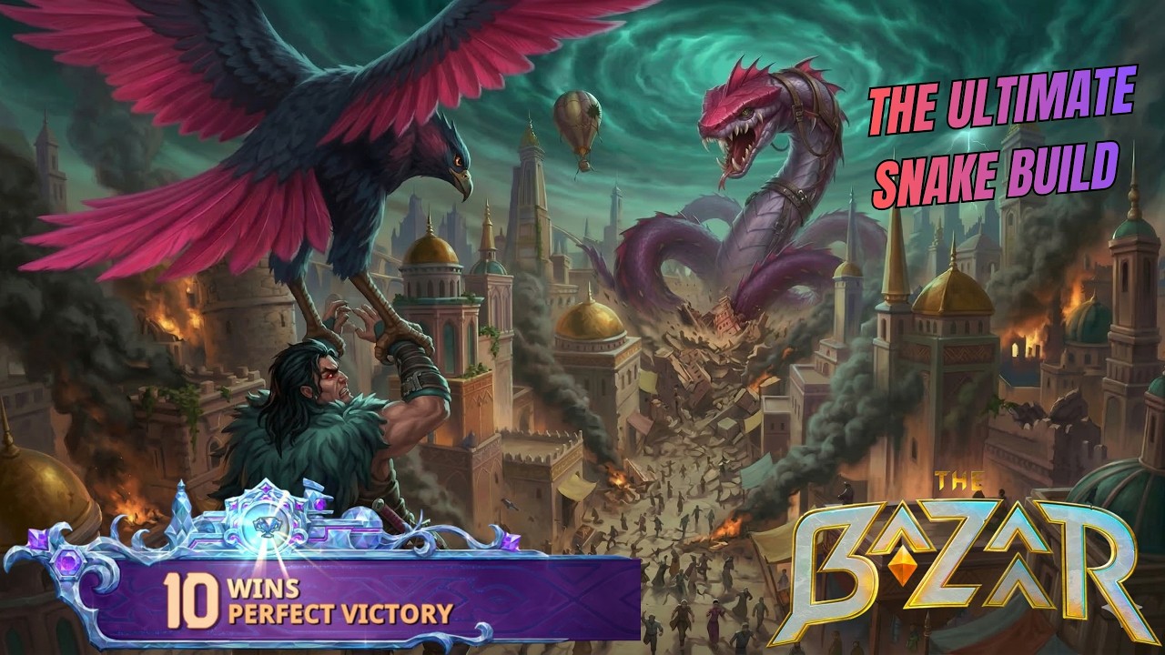Ep.25 The Bazaar Karnok Gameplay - 10 PERFECT WINS with Anaconda