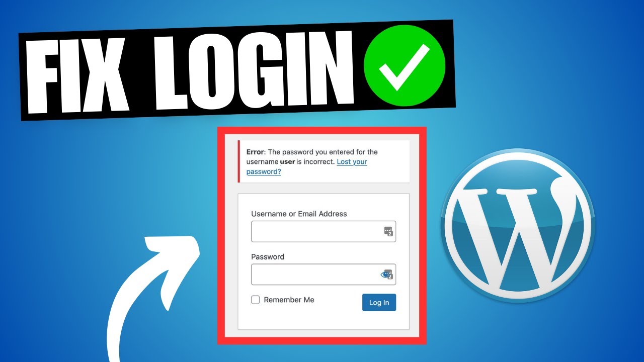 FIX WordPress Username & Password Not Working (Reset)