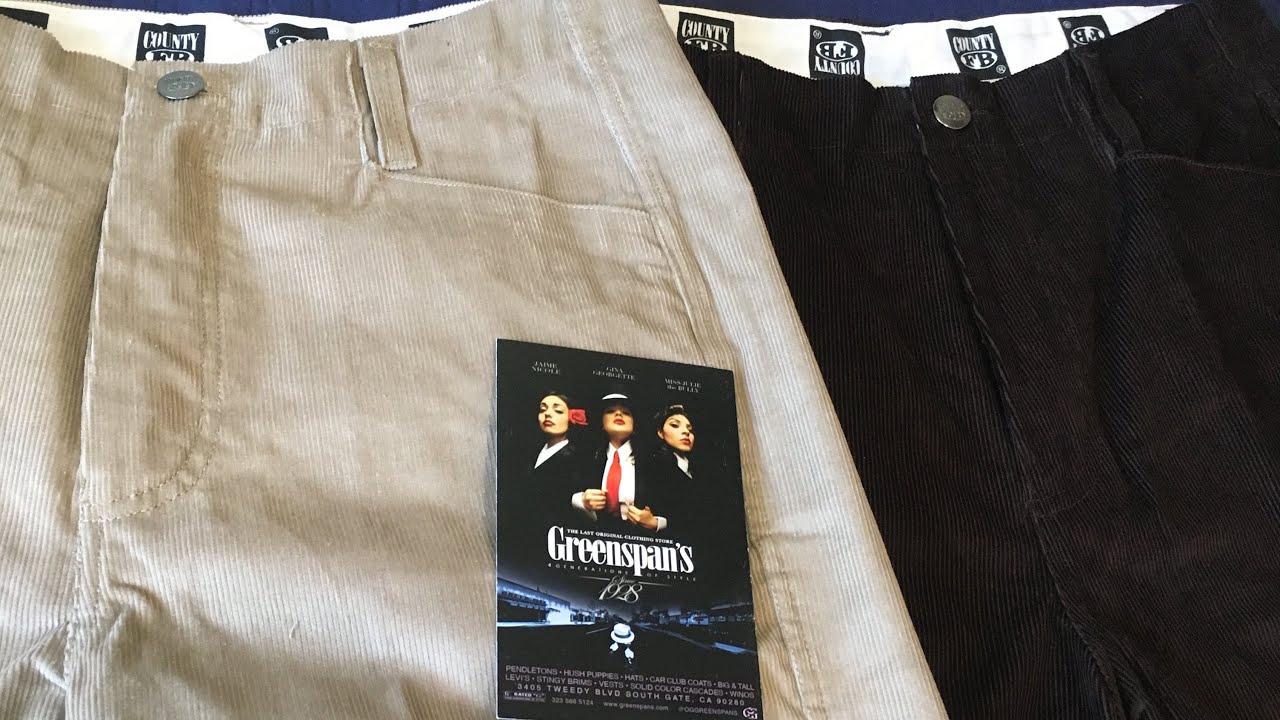 Greenspans Package- FB county cords, 1950s style dress pants, and more