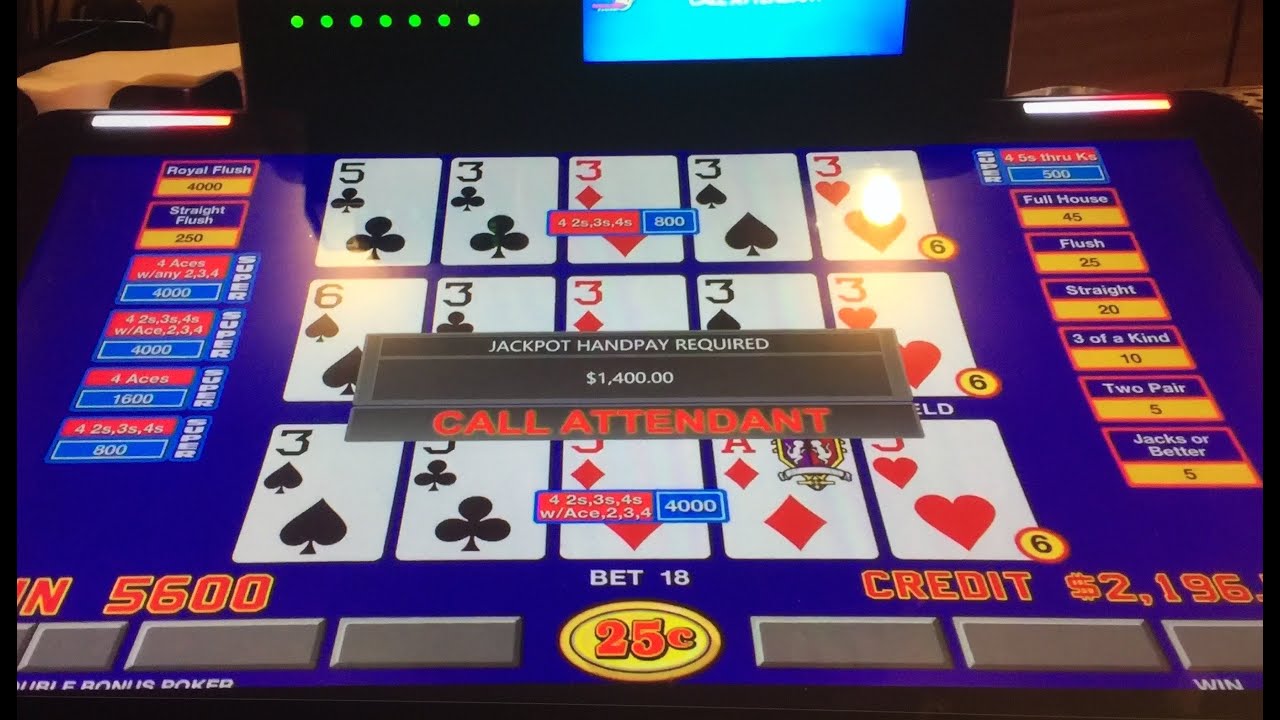 Jackpots playing Super Triple Play video poker