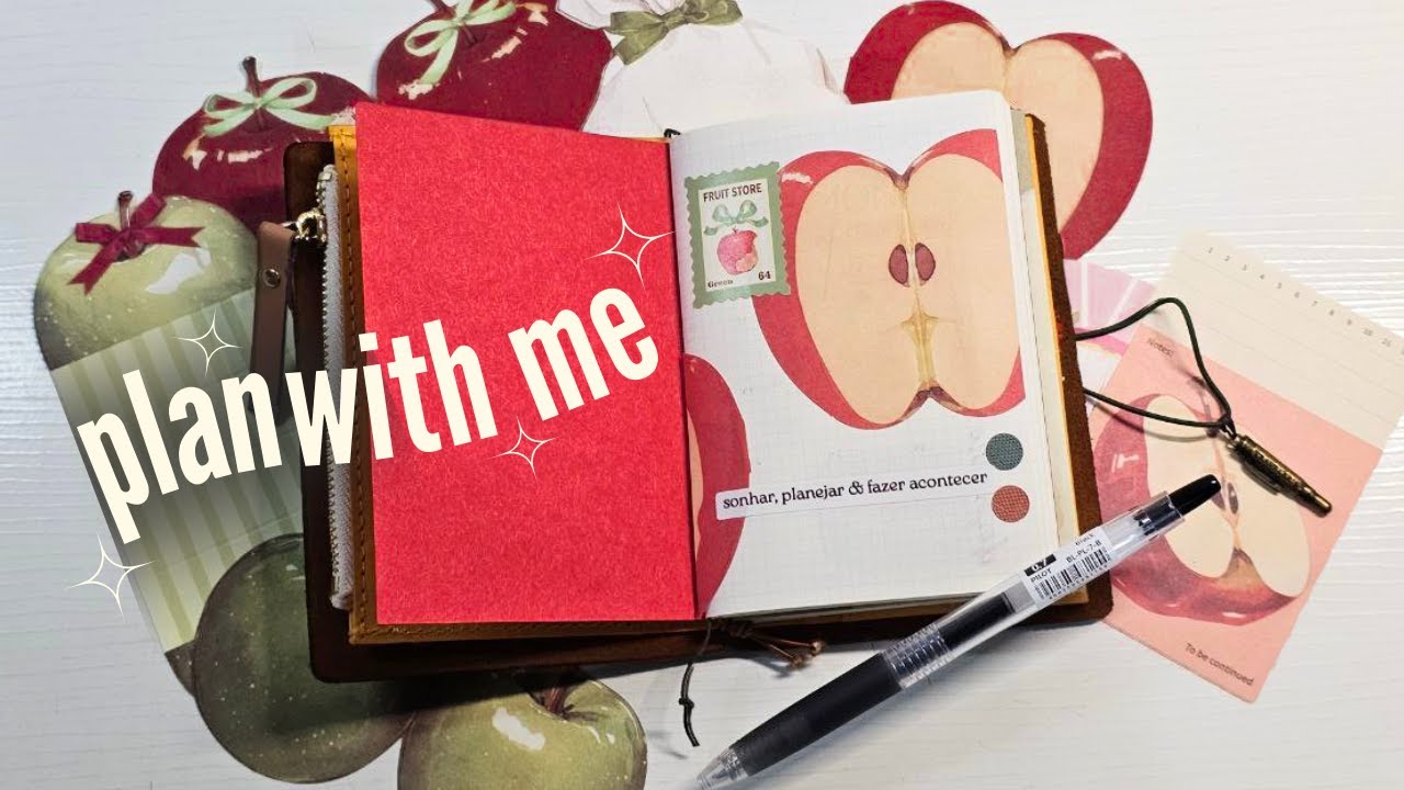 PLAN WITH ME ft Traveler's Notebook - refil planner ben'z store - dezembro