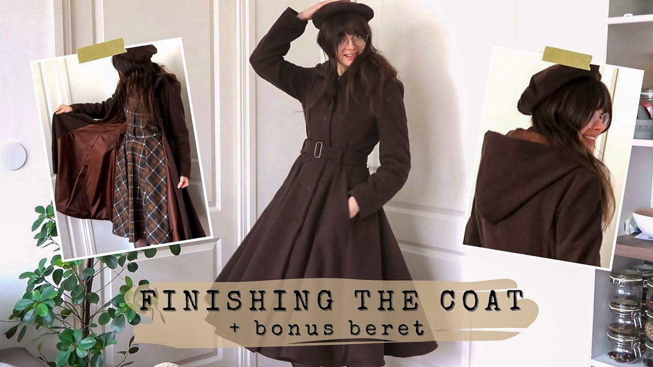 Vintage Winter Coat pt. 2 🧵 New Machine & Matching Beret