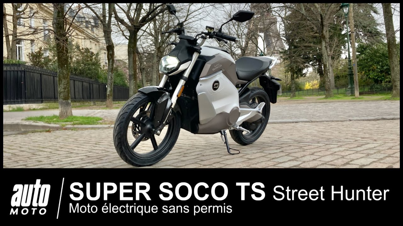 Essai Super Soco TS Street Hunter moto électrique sans permis