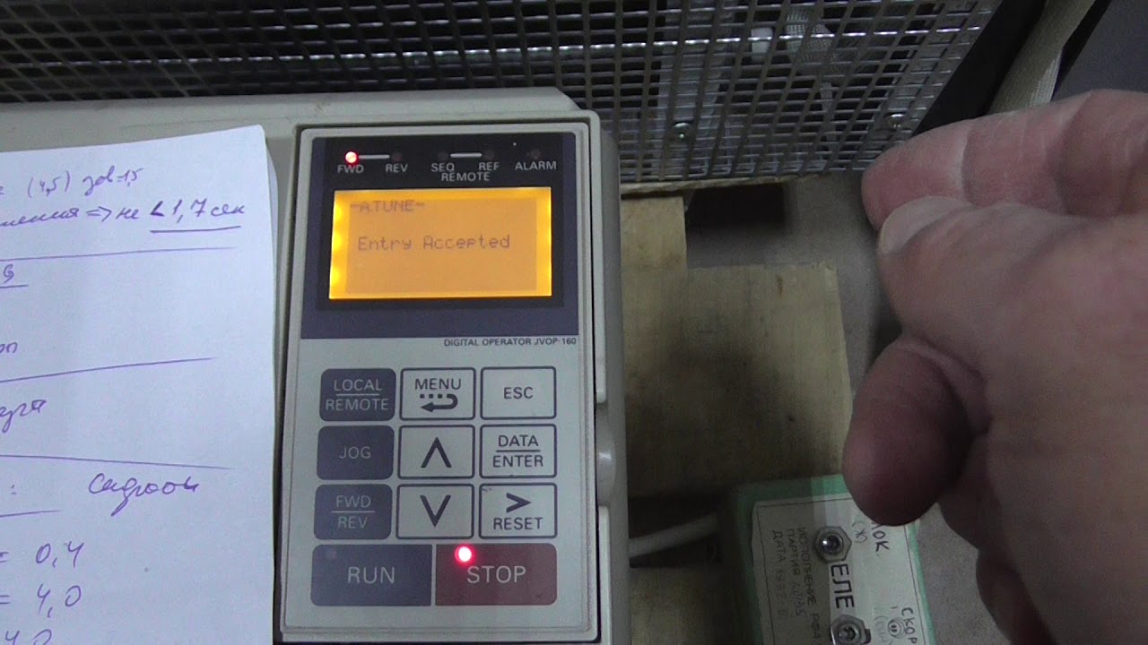 Запуск Omron L7 11 kW