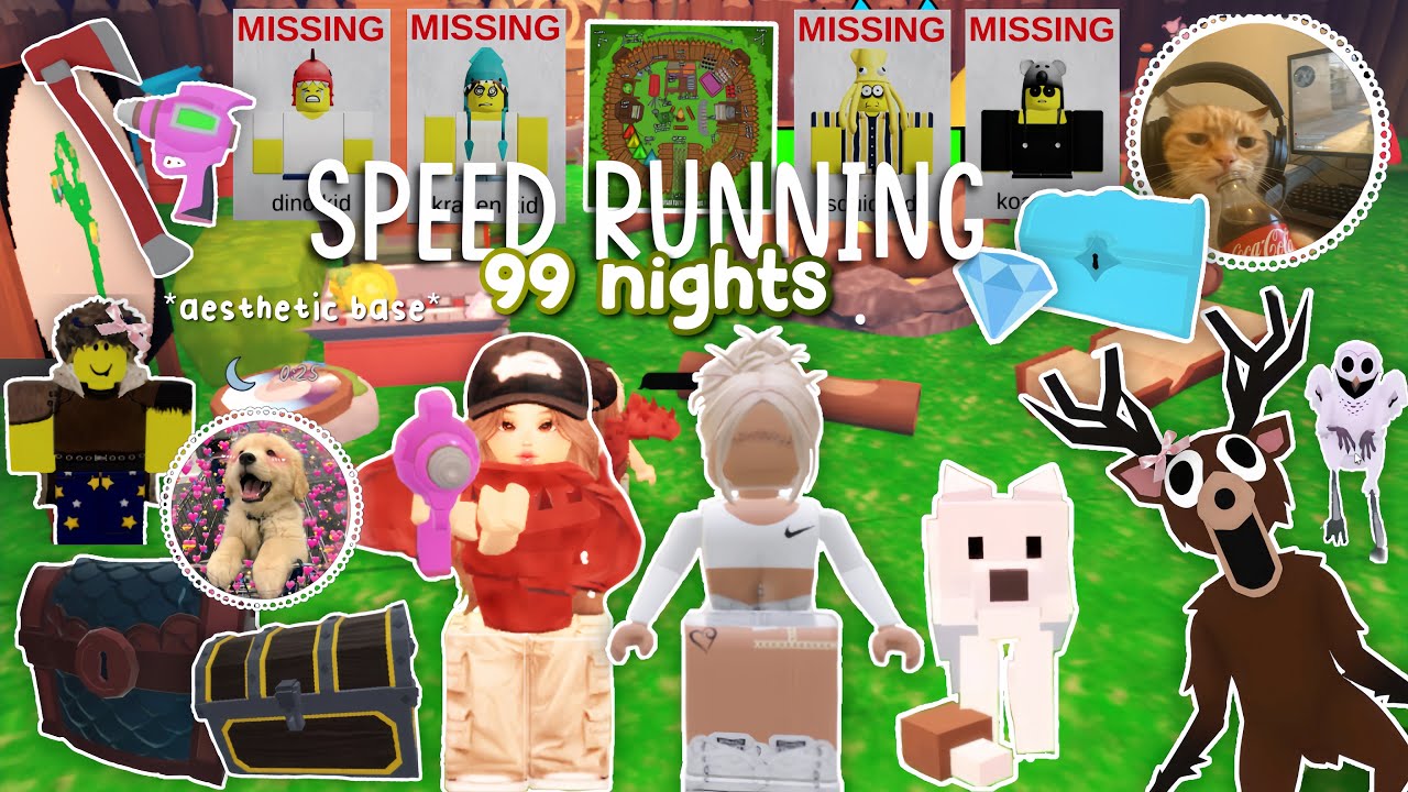 Speed running 99 nights in the forest🌳🦌🍄🐺🐰🦉🐾🥨🧸🎧🪽🍵🌺🍓🥝 #99nightintheforest #roblox #youtube #videos 