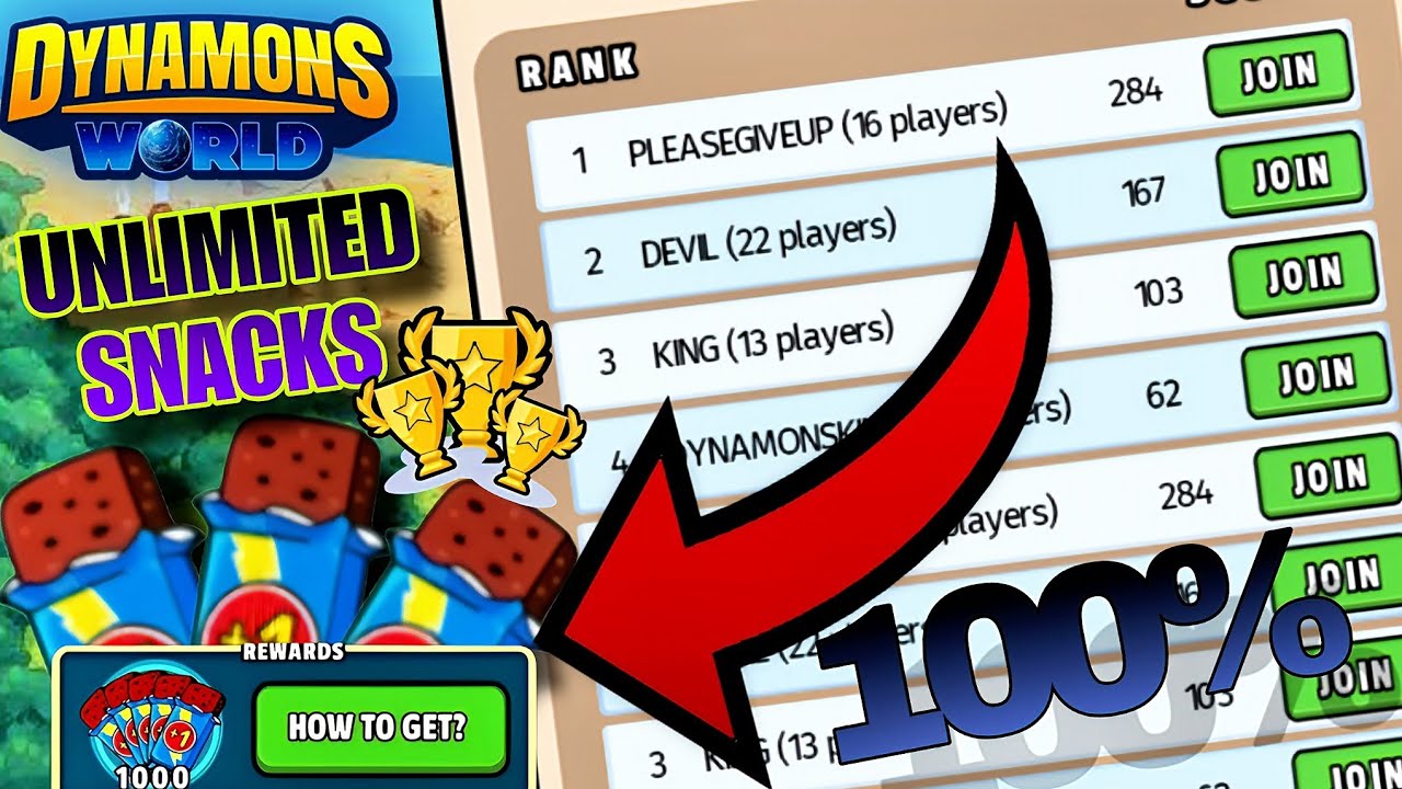 HOW TO GET UNLIMITED LEVEL UP SNACK IN DYNAMONS WORLD || DYNAMONS WORLD NEW UPDATE || DYNAMONS WORLD
