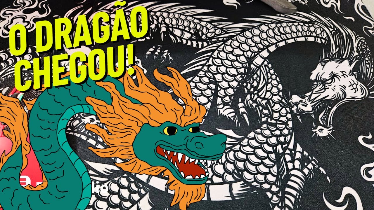 🐉 UNBOXING ÉPICO! Mousepad de Dragão Mais Vendido do AliExpress!