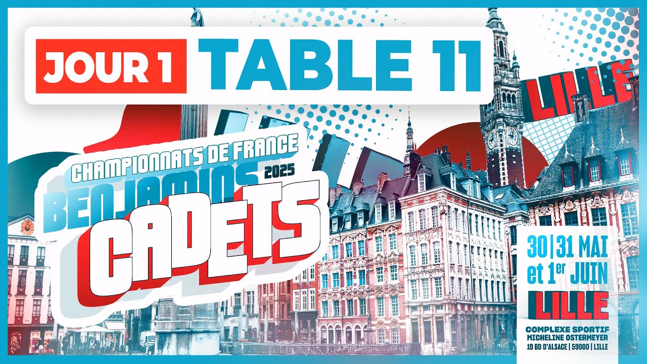 LIVE! | T11 | Jour 1 | Championnats de France Benjamins/Cadets 2025