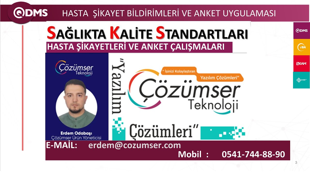 Sağlıkta Kalite Standartları ile Uyumlu Hasta Şikayet Bildirimleri ve Değerlendirilmesi