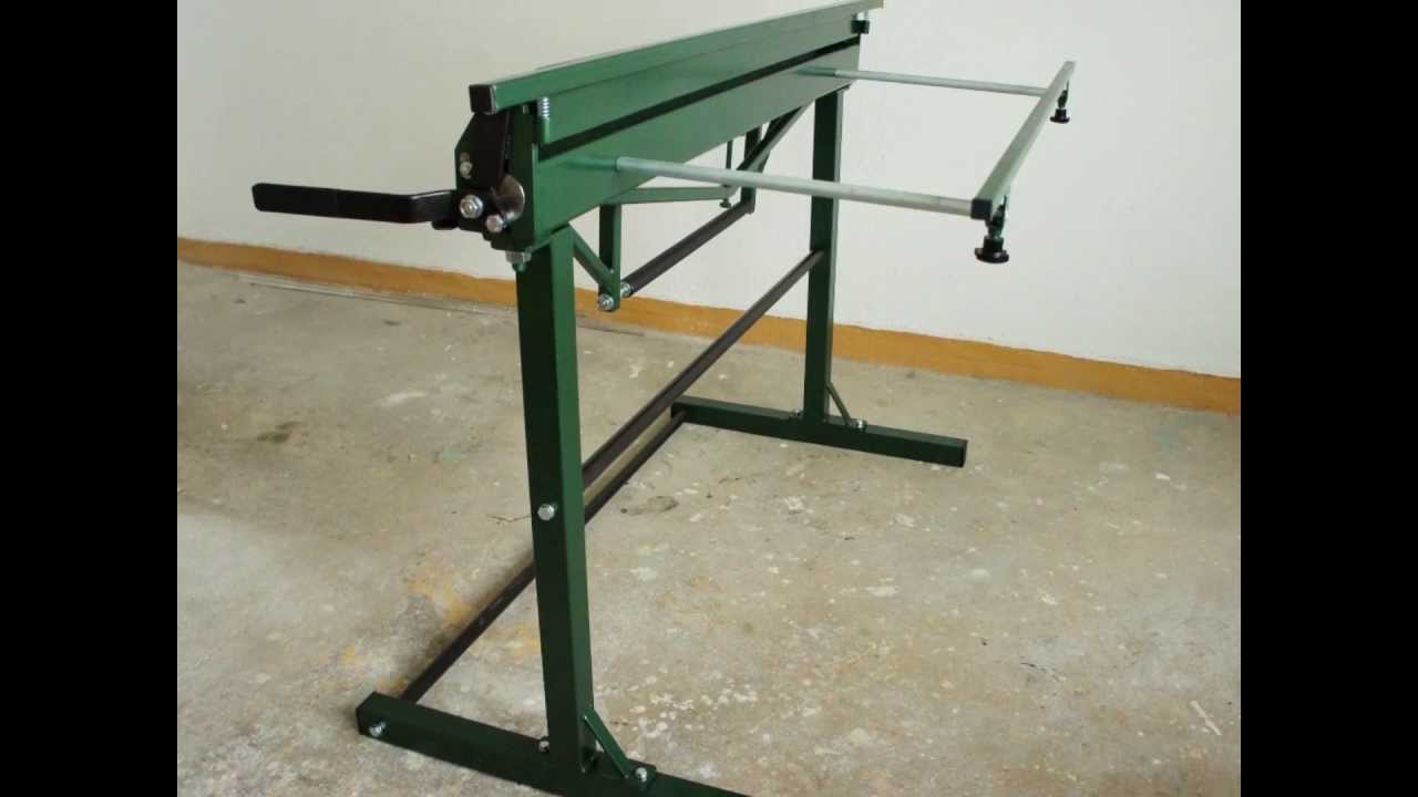 Lightweight, Floor standing, Hand operated Sheet Metal Folder MBR-13L + Sheet Metal Cutter