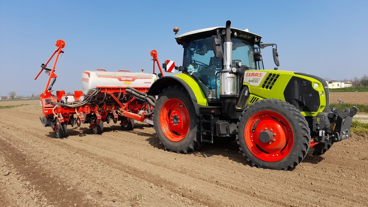 Claas Arion 550 + Maschio Gaspardo Chrono Semina mais 2022