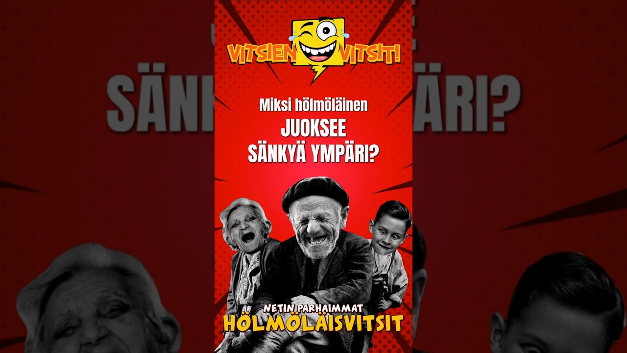 H&ouml;lm&ouml;l&auml;inen juoksee s&auml;nky&auml; ymp&auml;ri | H&ouml;lm&ouml;l&auml;isvitsi | #shorts | Vitsien Vitsit