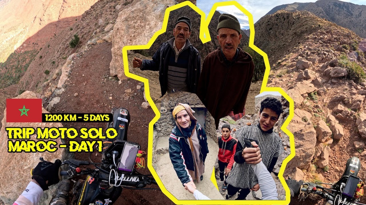 Trip moto Maroc solo - Passages HARDS et inédits !! ( Mettez les sous-titres FR )