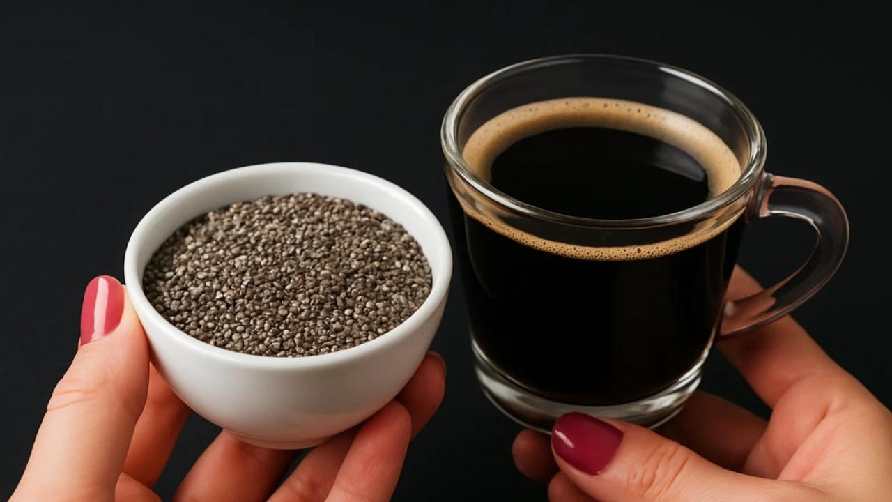 Mix chia seeds with coffee to lose weight and burn fat!