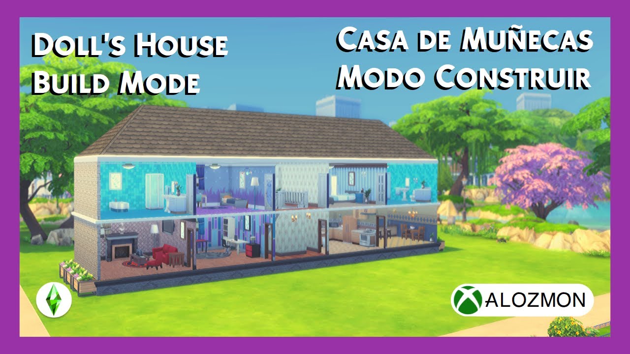 Doll's House Build Mode. / Speed Build / Casa de Mu&ntilde;ecas Modo Construir. - Sims 4 [No CC]