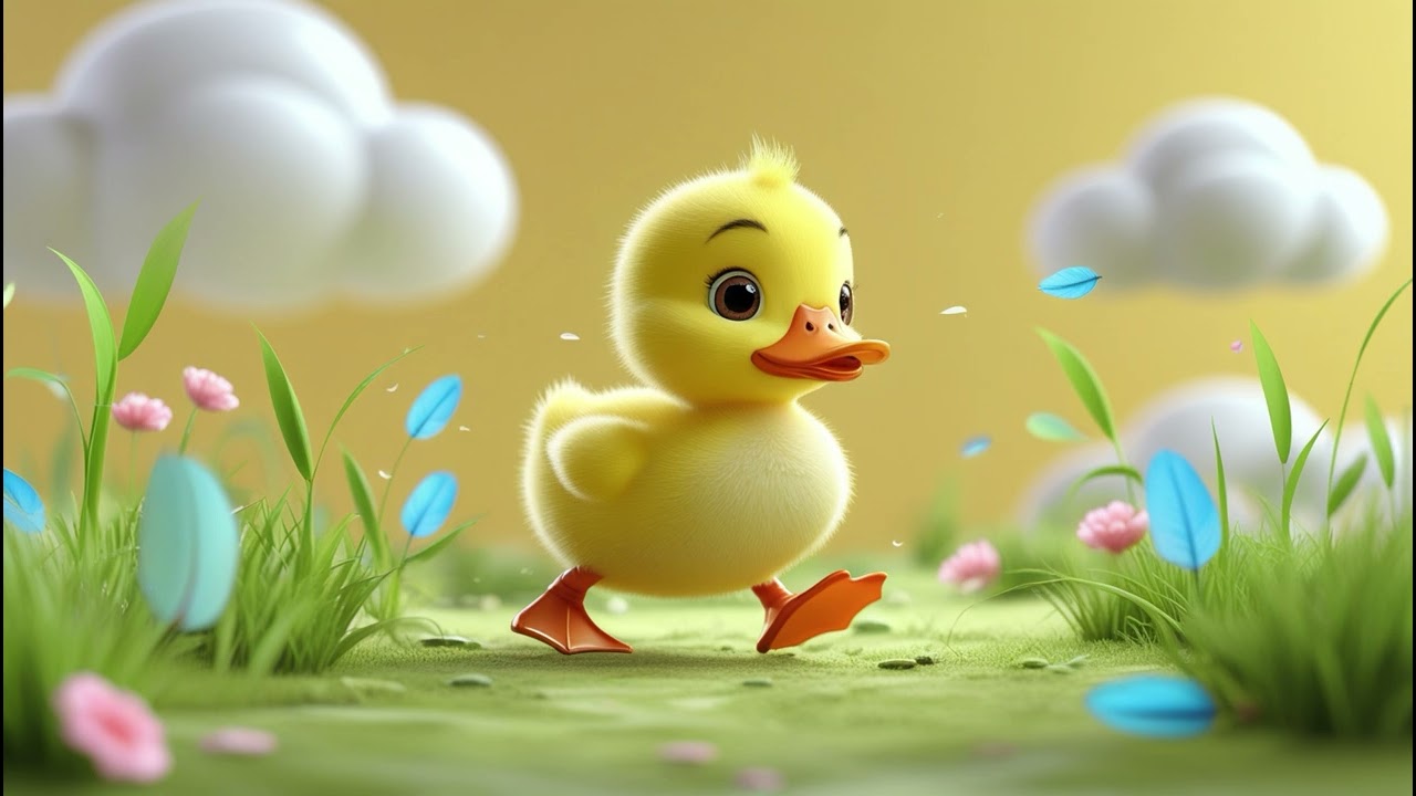 Baby Duck&rsquo;s Quiet Duckling Waddle | Nursery Rhymes & Kids Songs
