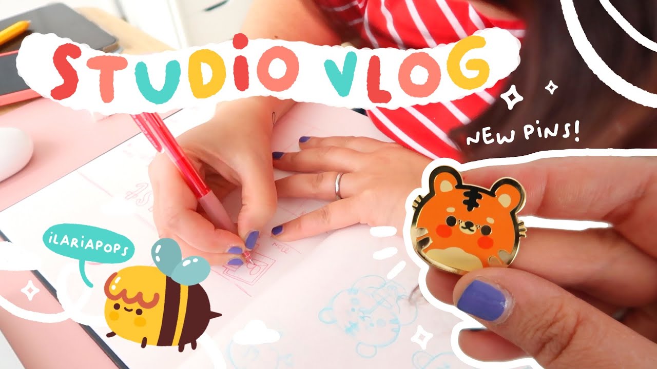 ✿ STUDIO VLOG: opening products from GS-JJ, how I brainstorm to decide on Patreon rewards!
