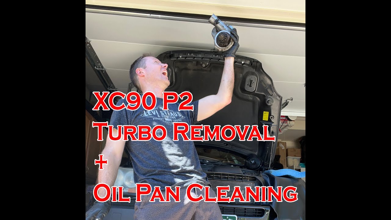 Volvo XC90 (P2) Turbo Removal and Oil Pan Cleaning