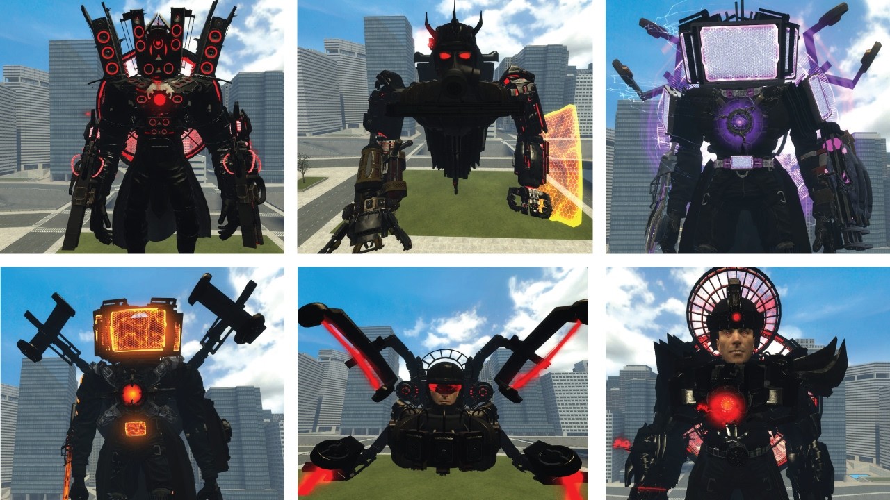 AstroAstro hydra titan vs All Titan tvman , titan cameraman, titan speakerman ! Garry's mod