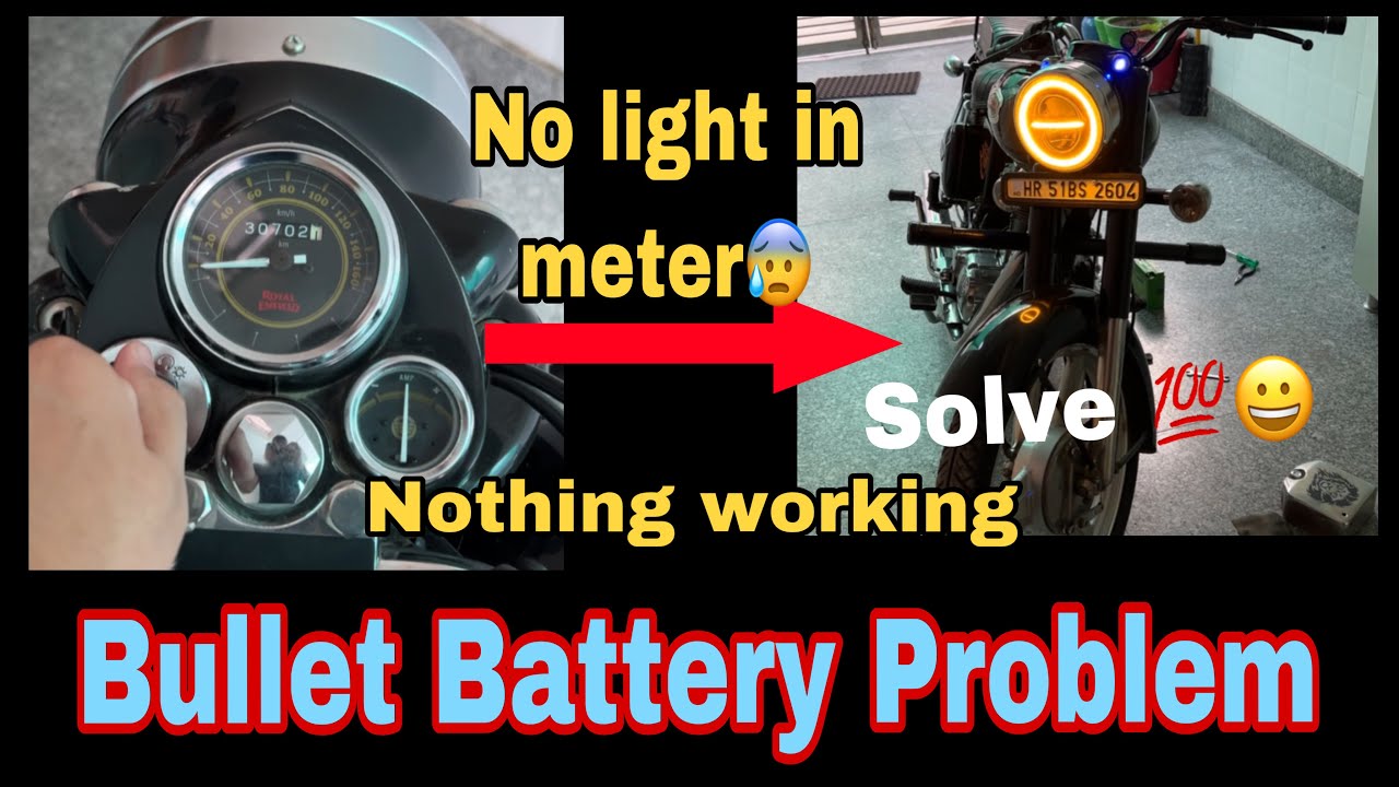 Bullet Standard 350 not starting | Bullet battery drain problem |Bullet battery down