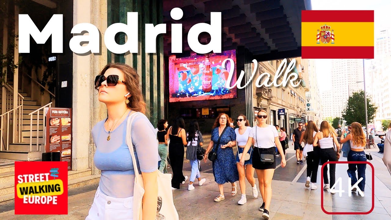 Madrid, Spain 🇪🇸 4K-HDR Walking Tour - Gran Via, Plaza Mayor, Sol