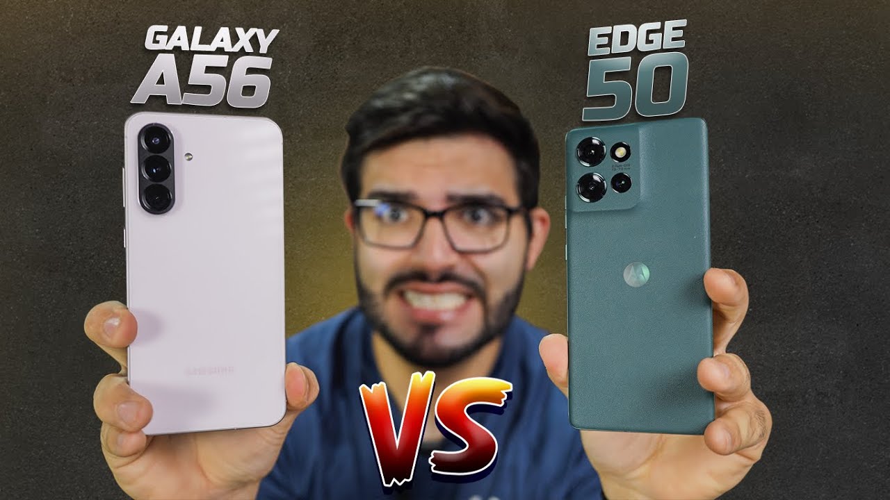 Edge 50 tá MELHOR que Galaxy A56? Qual comprar em 2025? COMPARATIVO